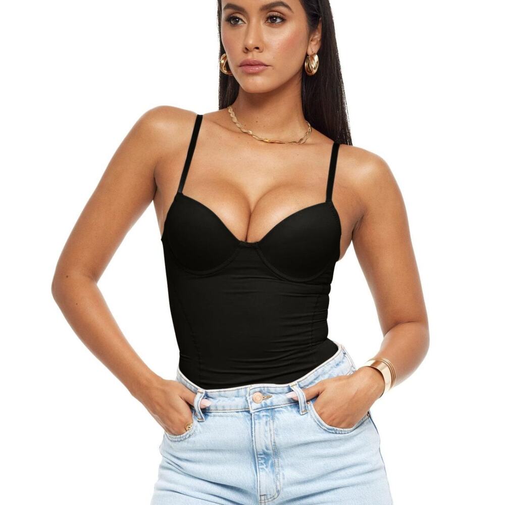 YG COLLECTION: Calabasas Shapewear Bodysuit - Black
